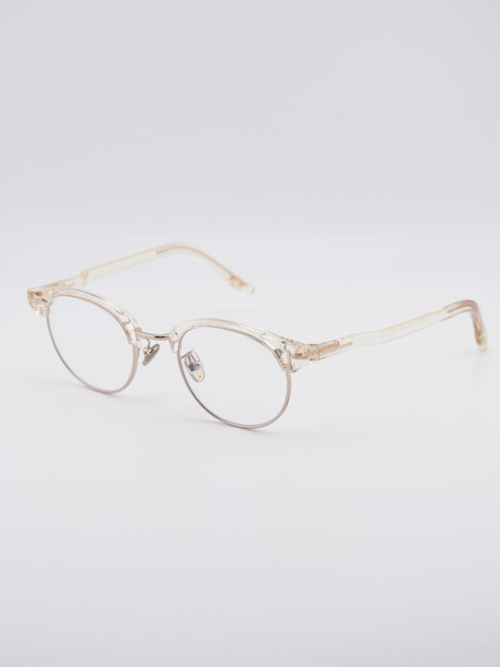 Tom Ford FT5933-D-B 039 Eyeglasses Transparent Brown/Gold 48mm Square Frame